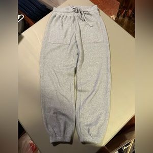 Kittenish Kelse Cozy Knit Blue Joggers
